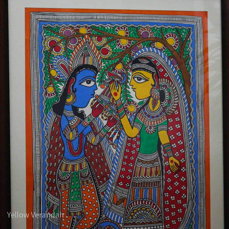 राधा कृष्ण - बिमल रॉय द्वारा मूल पेंटिंग
