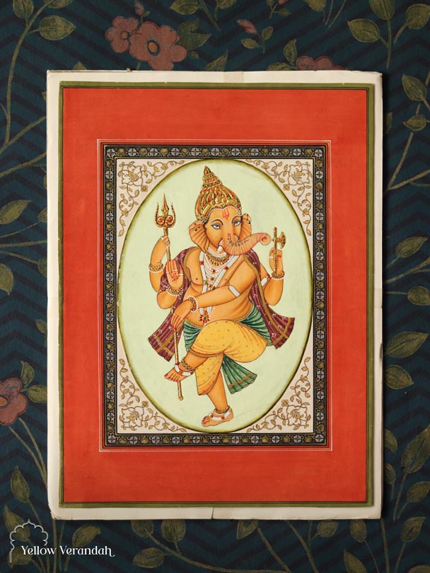 Original Pichwai Painting - Ganesh