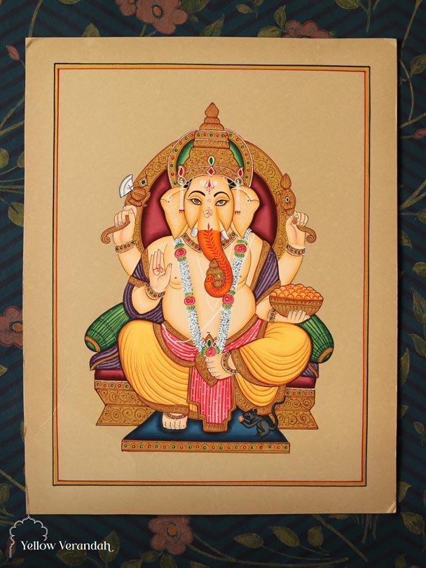 Original Pichwai Painting - Ganesh