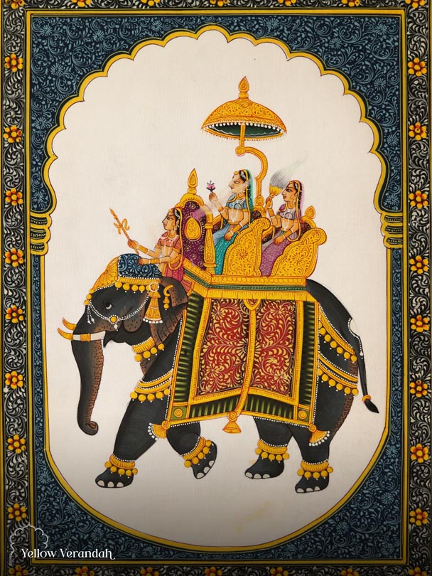 Elephant Painting - Original Mughal Painting