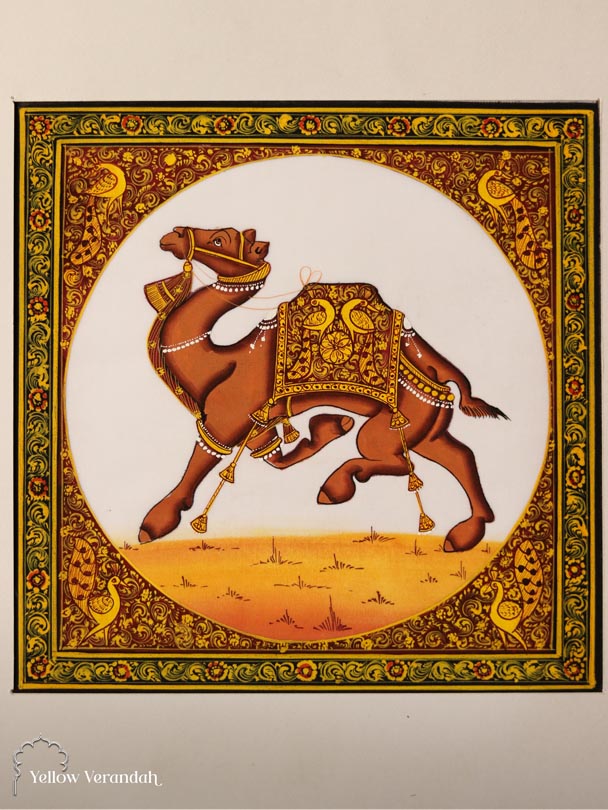 Camel Painting - Handmade Mughal Painting