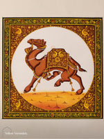 मूल मुगल चित्रकारी - ऊँट