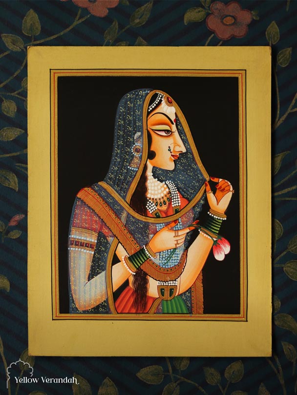 Queen Painting - Handmade Mughal Painting