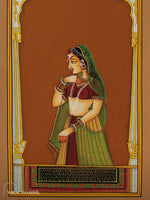Original Mughal Painting - Queen