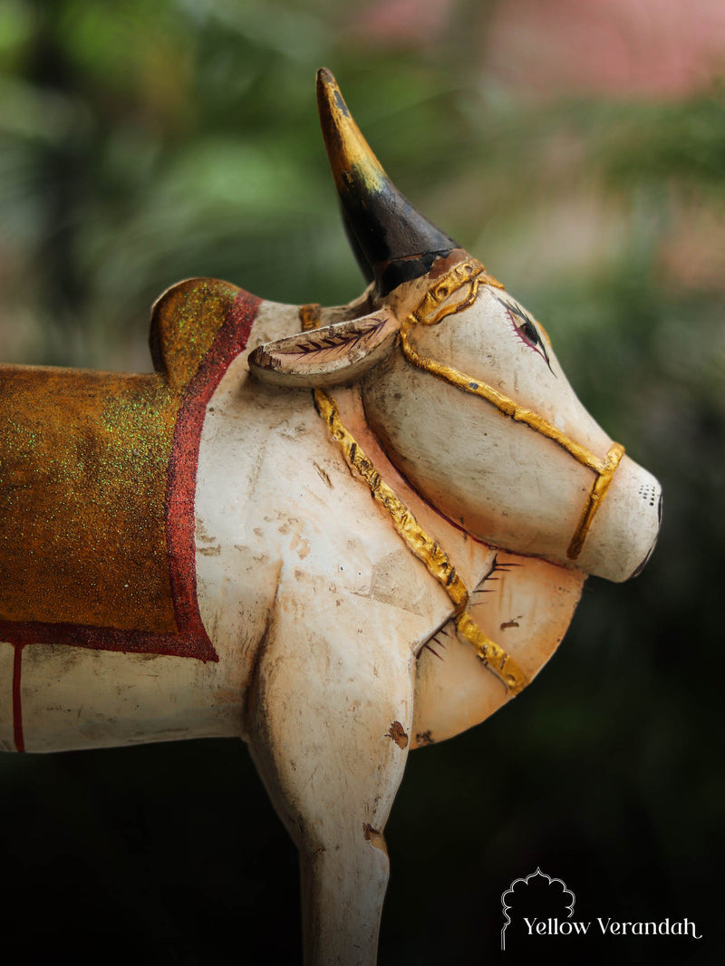 Antique Wooden Cow