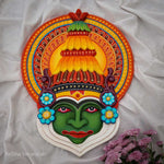 Wooden Handpainted Kathakali Mask - 20"
