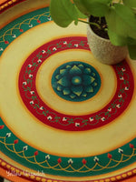 Wooden Round Table - Yellow
