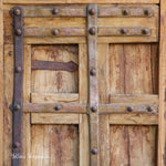मूल प्राचीन लकड़ी के दरवाजे पैनल