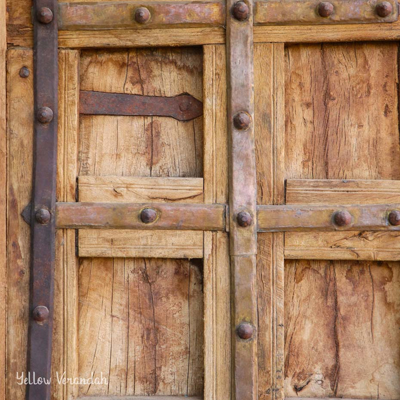 Original Antique Wooden Door Panel