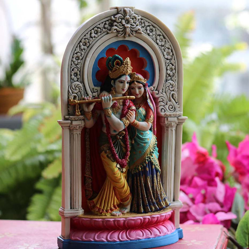 Jaszz Art Tree Lord Radha Krishna 5 inches and 1.25 Kg Brass Hindu God  Statue Bhagwan Idol for Home Decor Diwali Festival Murti Temple Puja Pooja  Shop Return Gi… | Diwali gift