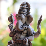 Marble Dust Sculpture - Dancing Ganesha