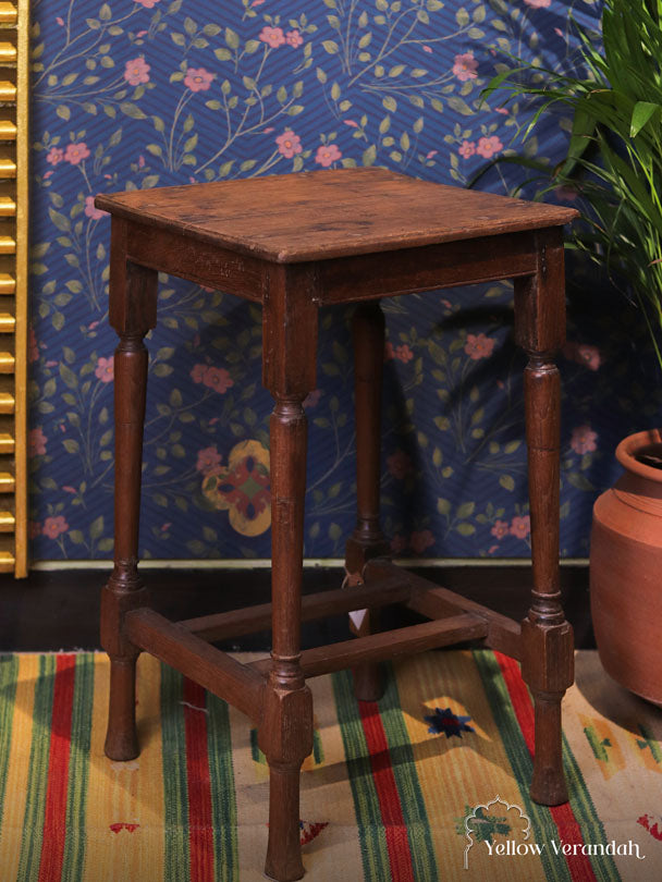 Wooden Vintage Side Table - Main Image