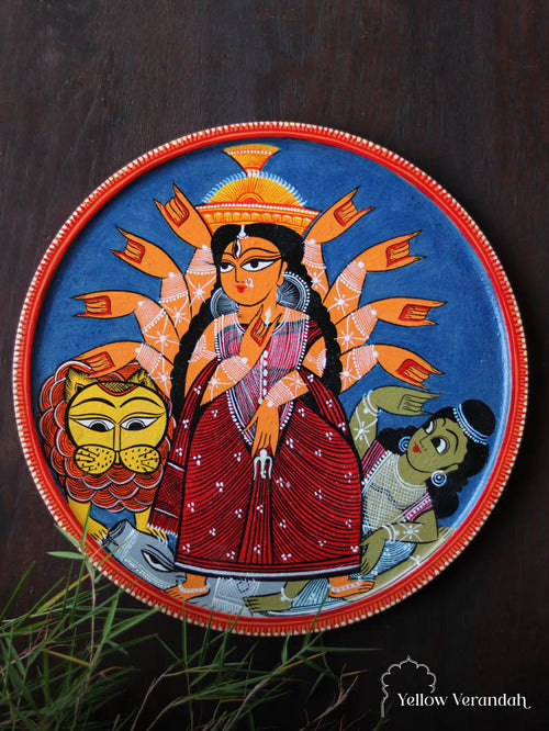 Kalighat Durga Wall Plate 