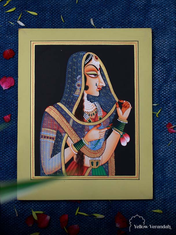 मूल मुगल चित्रकारी - रानी