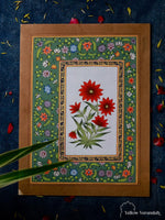 ओरिजिनल मुगल पेंटिंग - फ्लावर