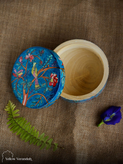 Handpainted Bamboo Box