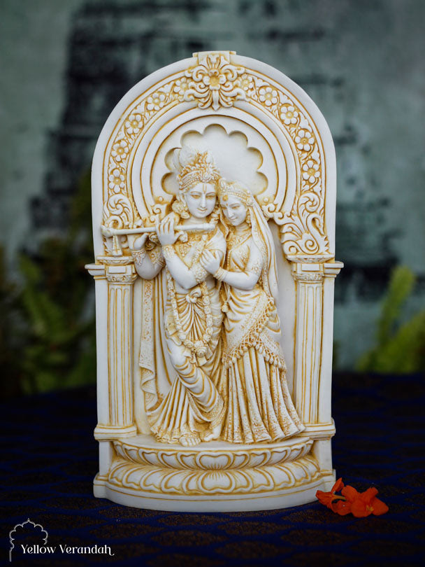 Marble Dust Sculpture - Radha Krishna