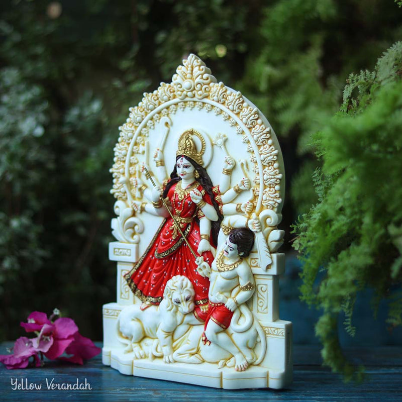 Maa Durga Marble Sculpture