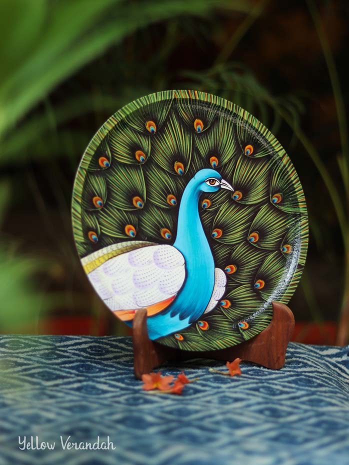 Peacock Pichwai Plate