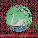 Pichwai Wall Plate Swan 