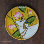 Pichwai Wooden Plate 