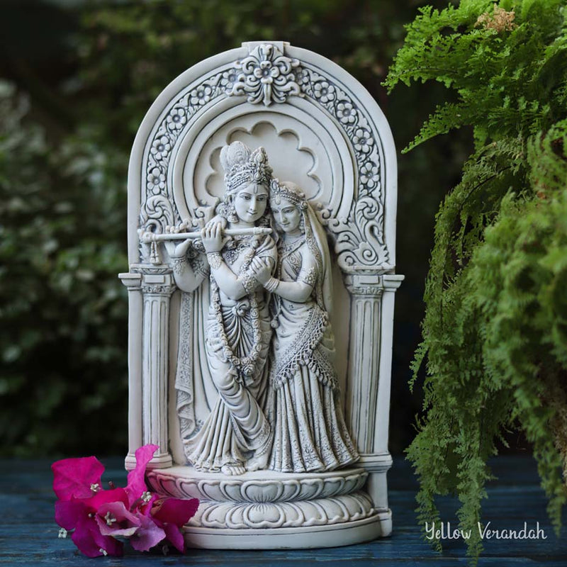 Radha Krishna Marble Statue 