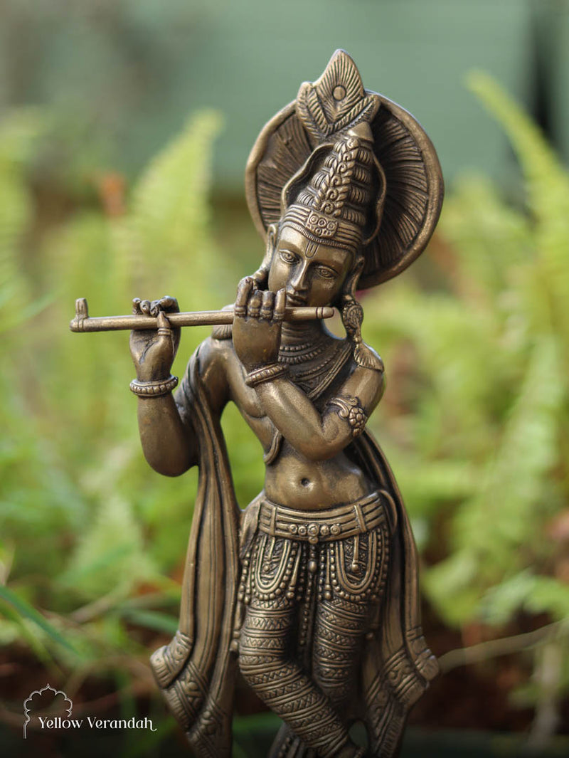 Sri Krishna Brass Statue