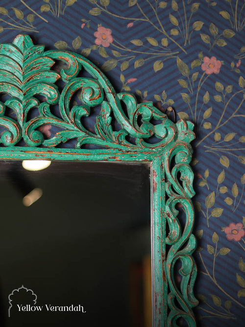 Wood Carving Mirror