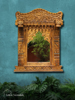 Wooden Jharokha Mirror